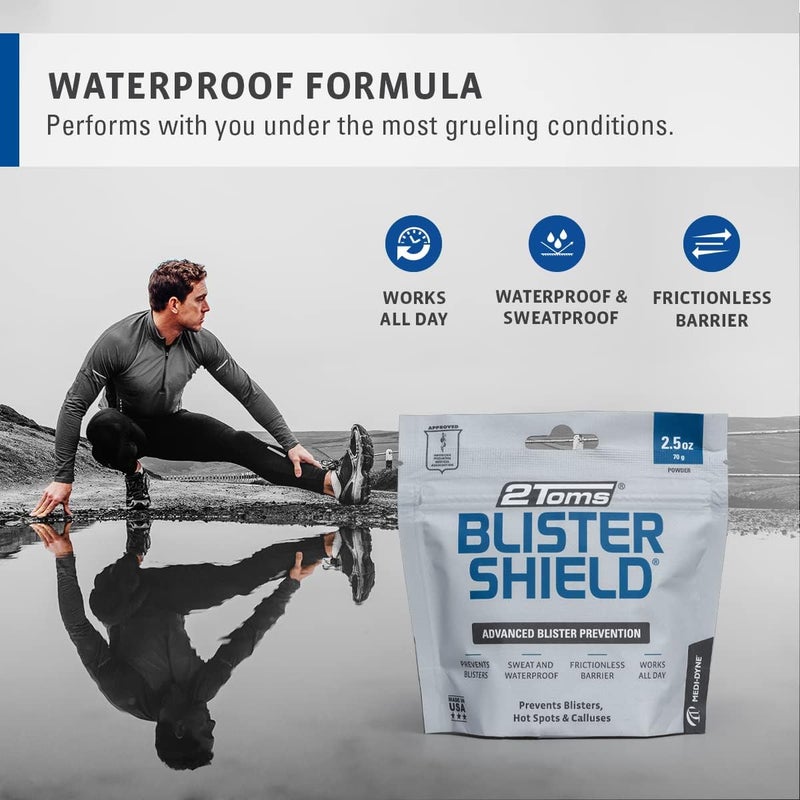 2Toms BlisterShield Advanced Blister Prevention Powder - 2.5 oz (70 g) - Image 3